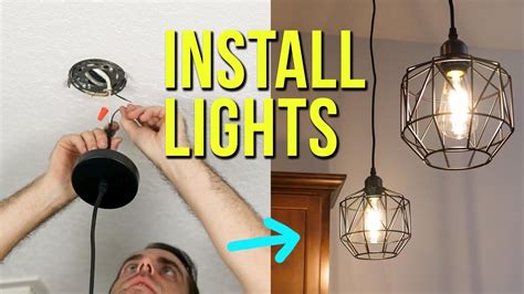 replacing a hanging ceiling light